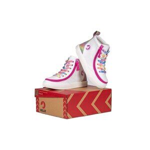 Billy Classic Lace High Tops White Rainbow Big Kids Size 7M
